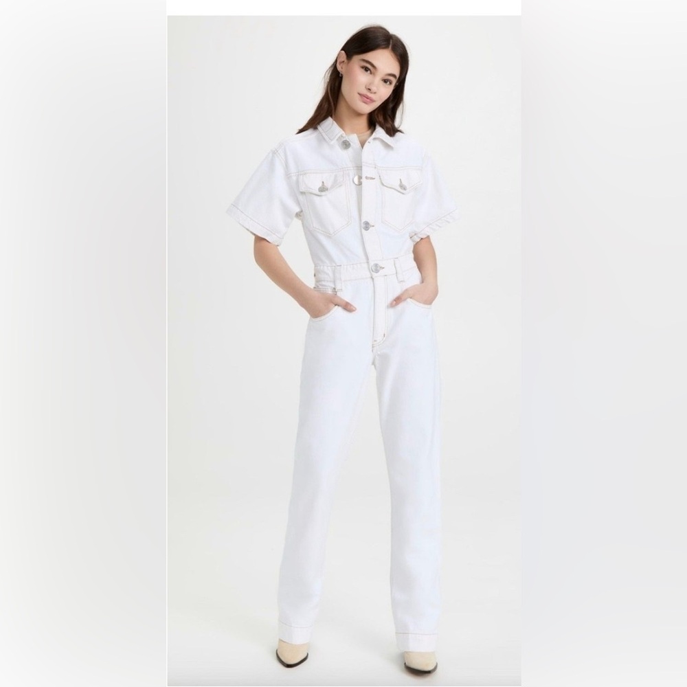 Frame Denim White Jumpsuit